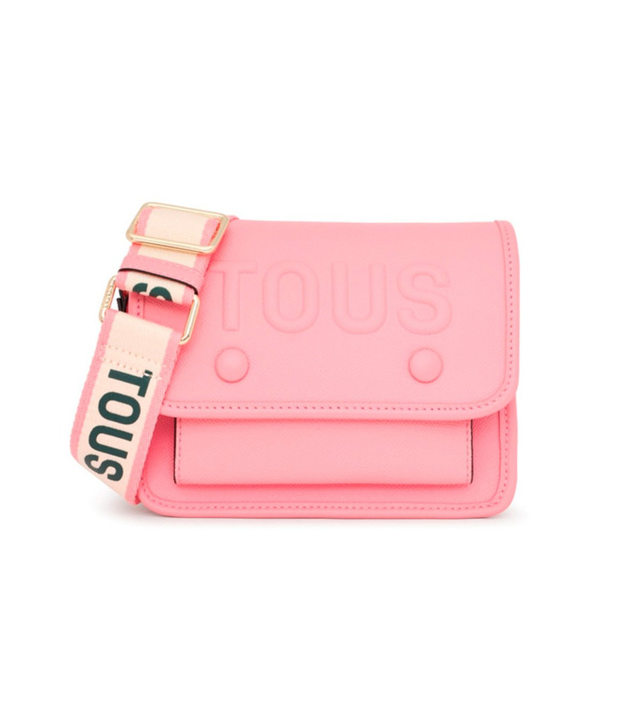 Bolsa transversal pequena Tous Audree, rosa