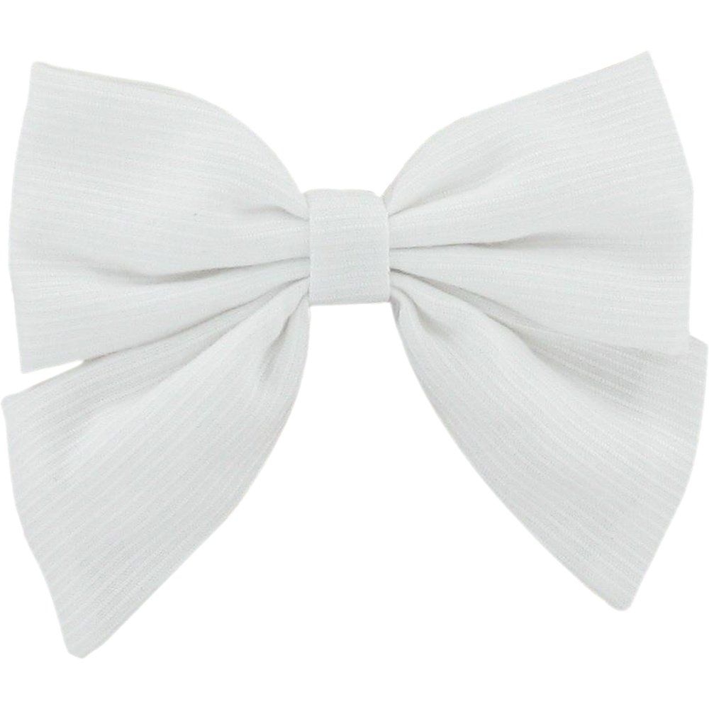 Barrette Noeud Papillon Blanc