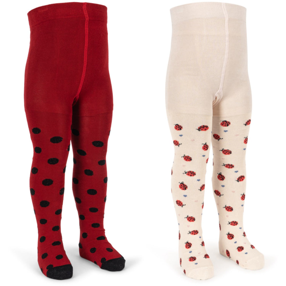 Køb Konges Sløjd Ladybug 2 Pak Ladybug Jacquard Strømpebukser