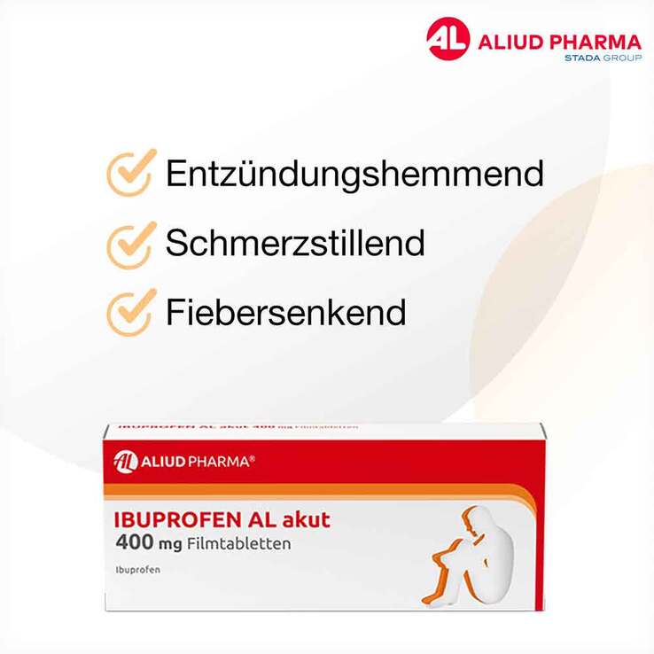 IBUPROFEN AL akut 400 mg Filmtabletten, 10 St