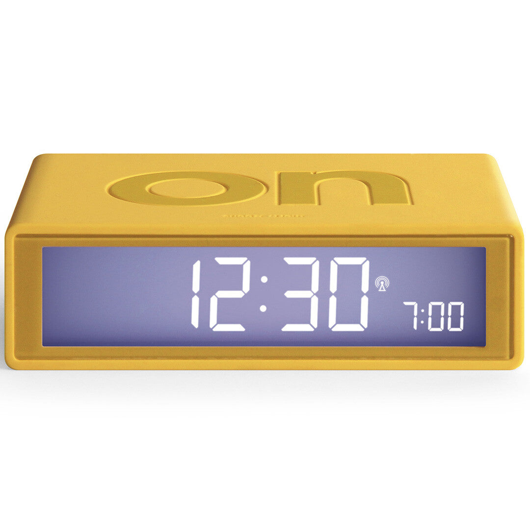 Lexon flip classic digitale wekker - yellow