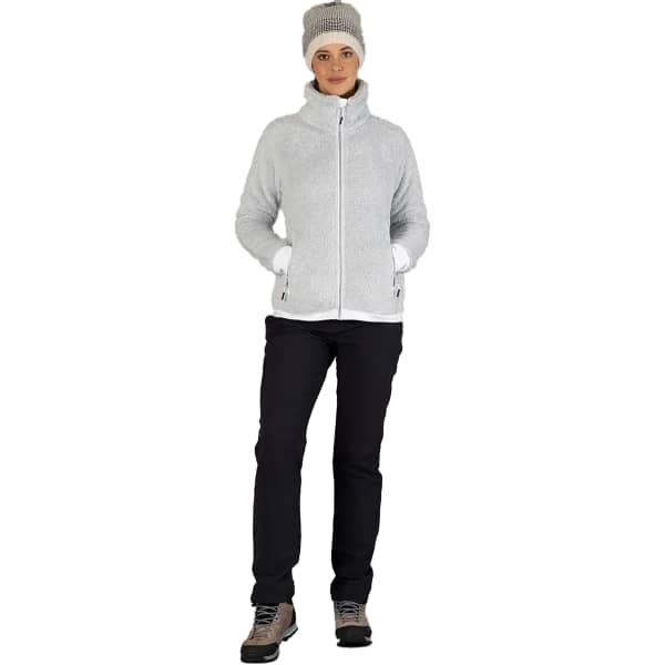 Veste polaire CMP WOMAN HIGHLOFT FLEECE JACKET ALLUMINIO BIANCO