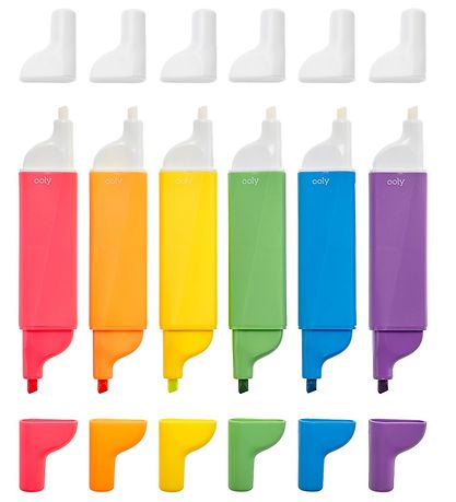 Ooly Textmarkers m. löschbarer Funktion - 6- st.