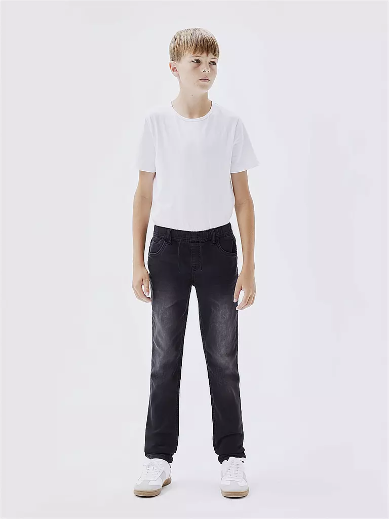 NAME IT Jungen Jeans Regular Fit  schwarz
