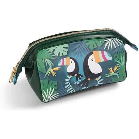 NICI Kosmetiktasche Tukan 18x12x9cm Kunstleder