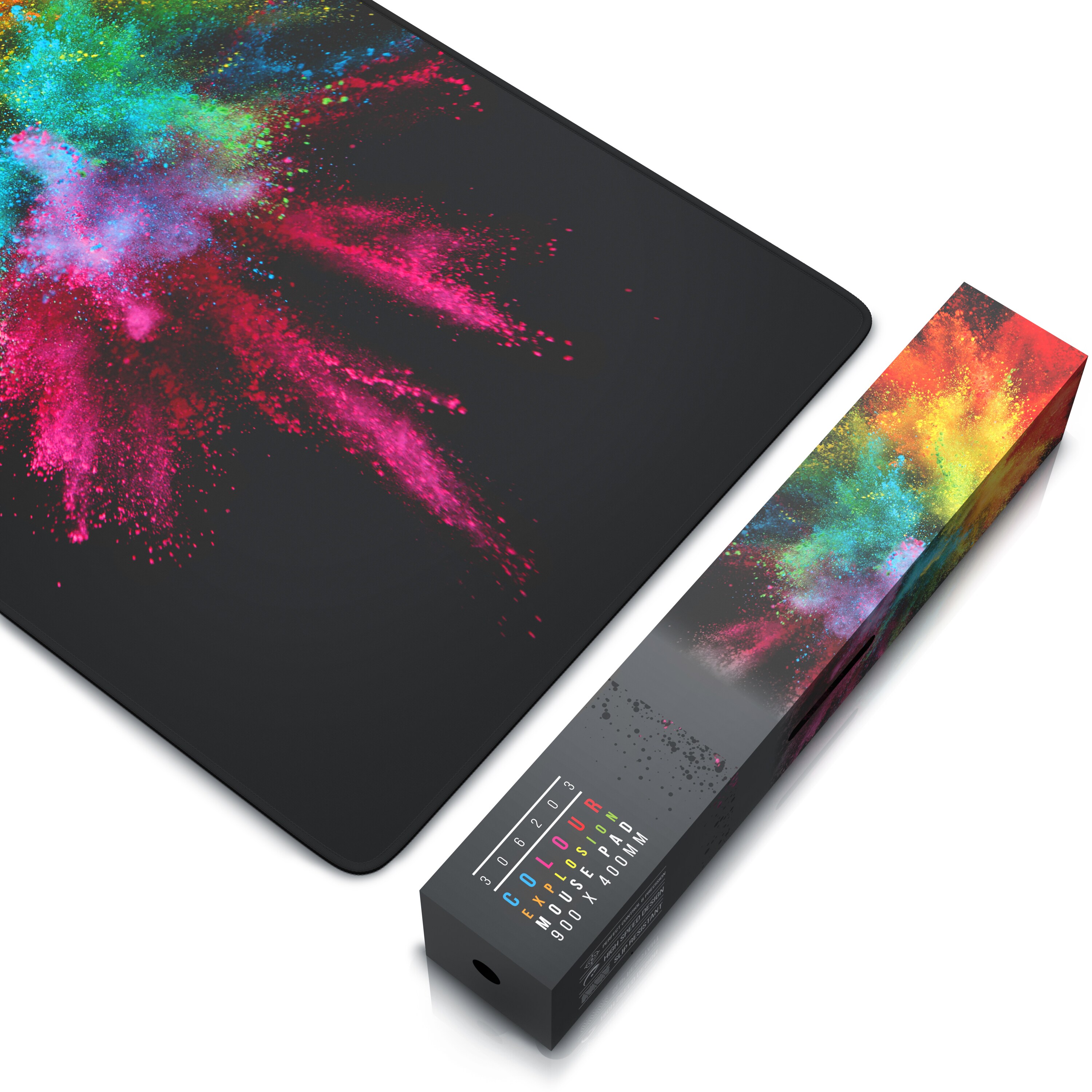 Titanwolf XXL Speed Gaming Mauspad Titanwolf Schwarz 900 x 400mm, XXL Mousepad, Tischunterlage Large Size, verbessert Präzision und Geschwindigkeit