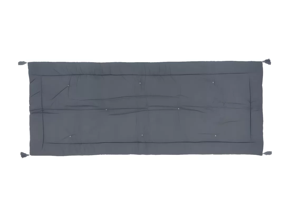 Édredon couverture en Coton velours Gris Foncé 70 x 180 cm