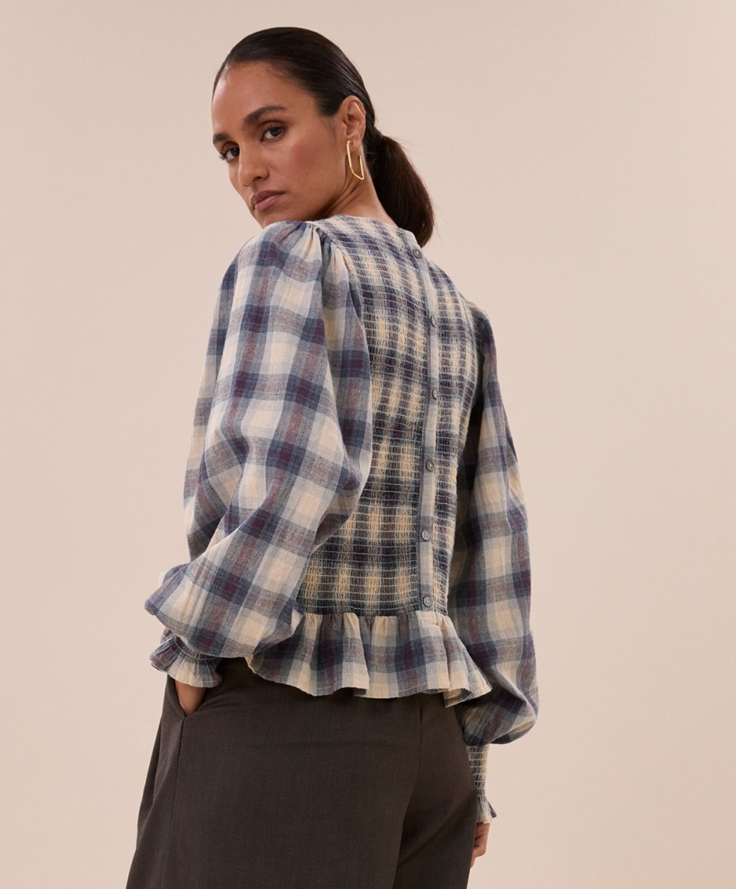 by-bar Dames blouse blauw