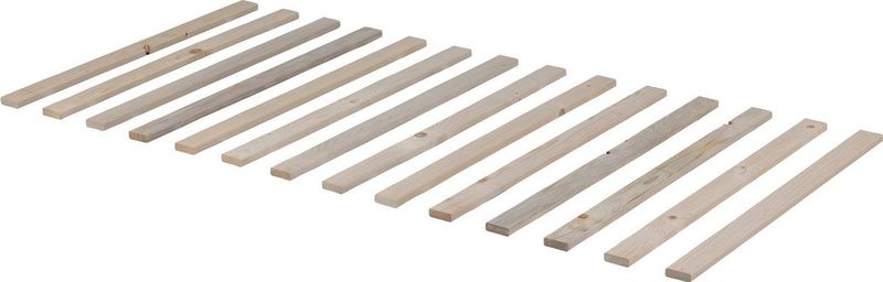 WOOOD - Nikki - Bedbank - Wit - Incl Bedlade/Lattenrol - 73x208x100