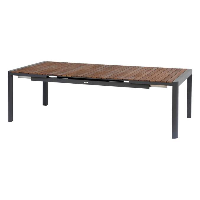Table de jardin extensible PARADIZE Effet Noyer & Graphite