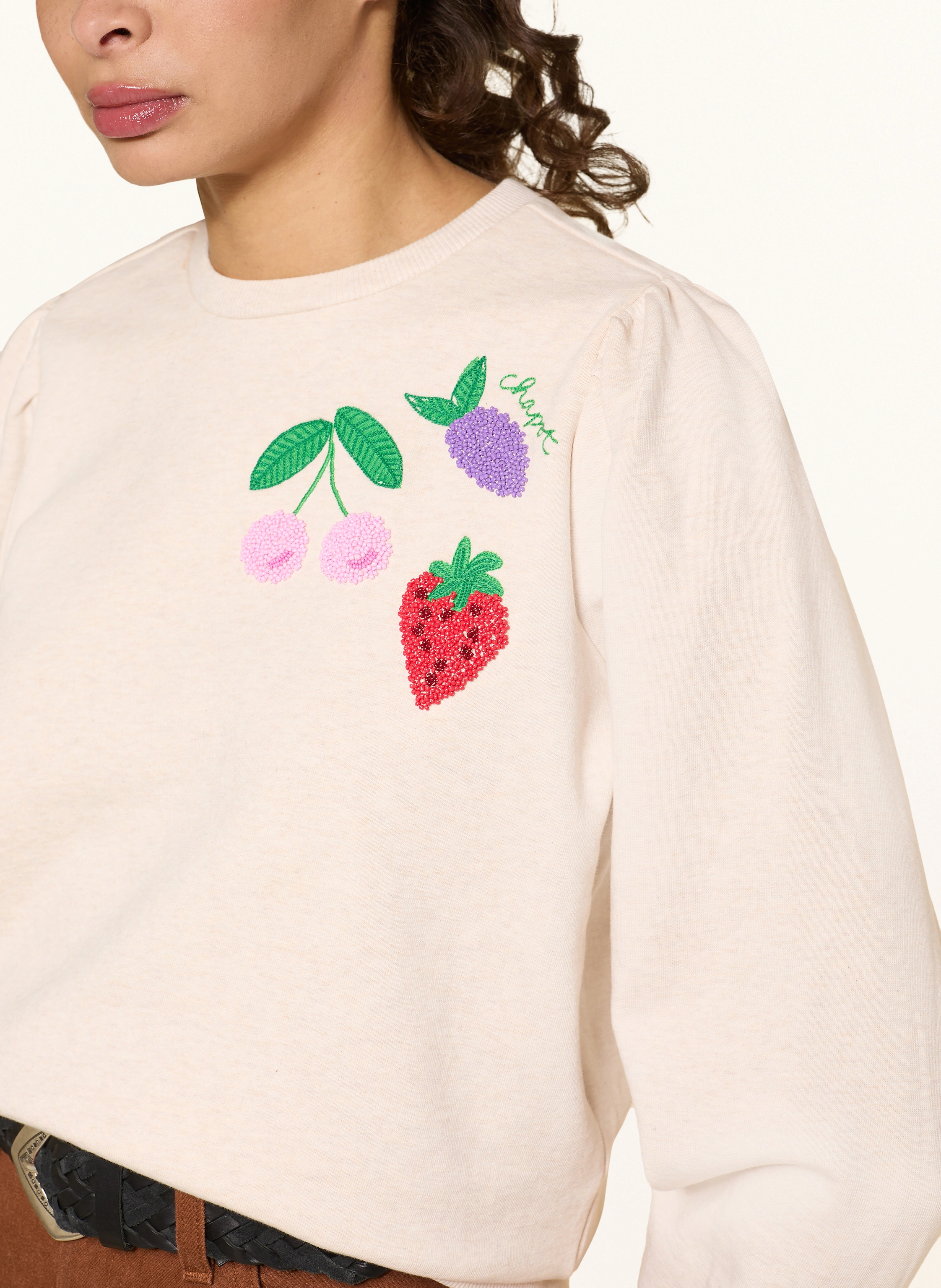 FABIENNE CHAPOT Sweatshirt TINA mit Zierperlen