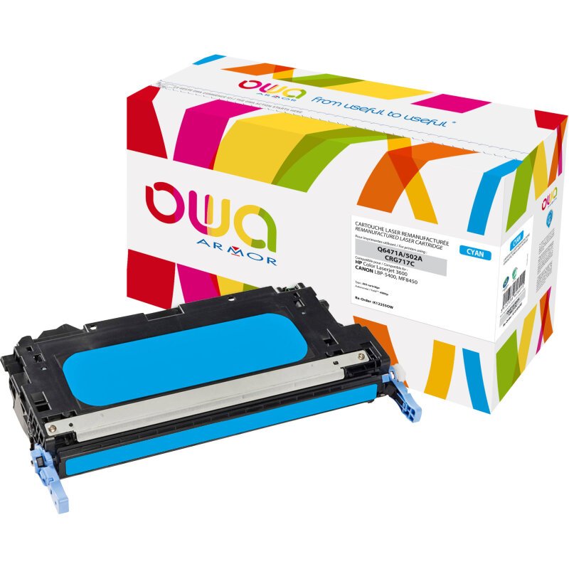 Toner remanufacturé OWA - standard - pour HP Q6471A, CANON 717C