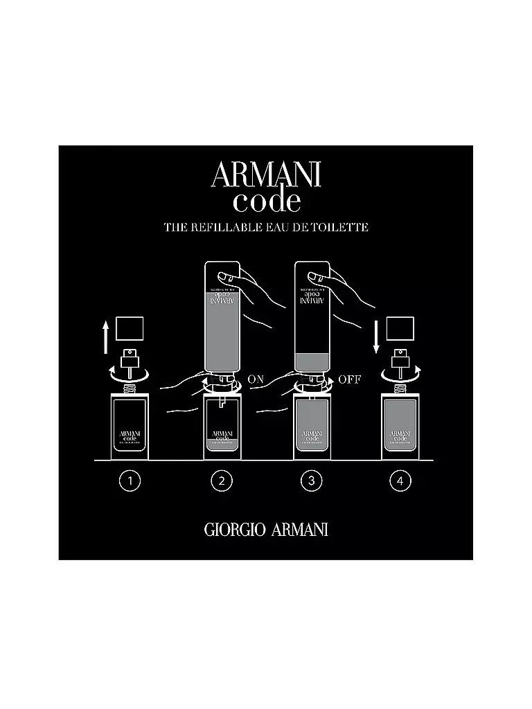 GIORGIO ARMANI Code Eau de Toilette 75ml Nachfüllbar keine Farbe