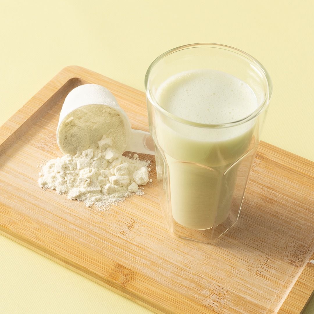 Whey proteïne milkshake pistache