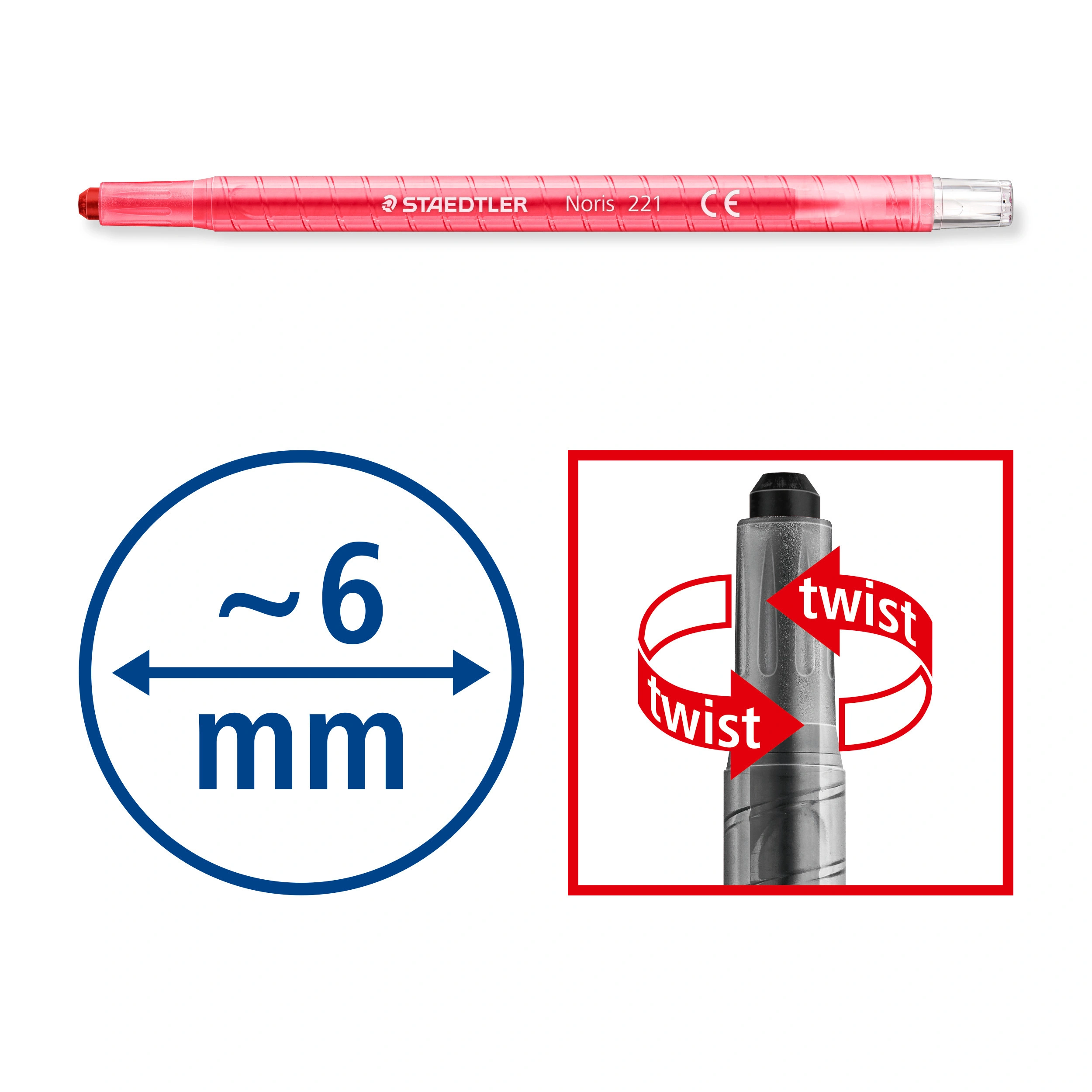 Wachsmalstifte NORIS TWISTER 12er Set