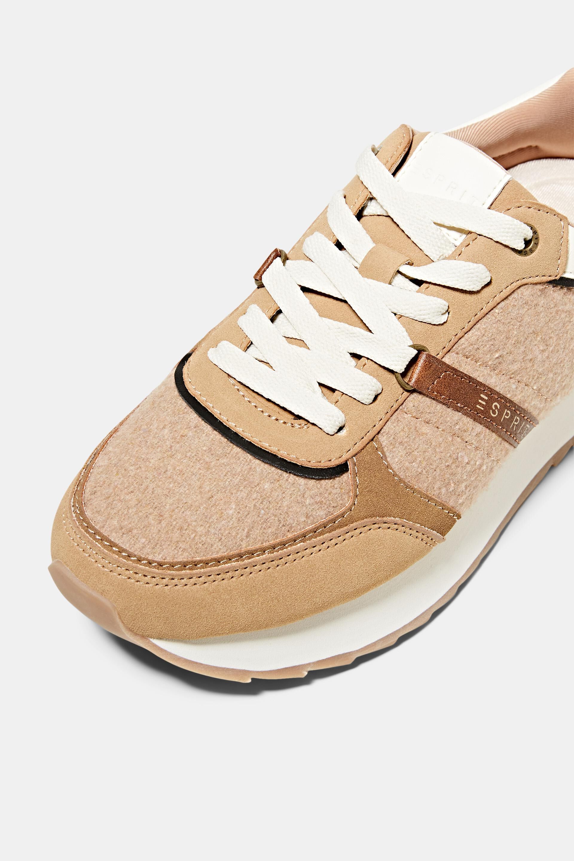 Sneakers en mélange de matières