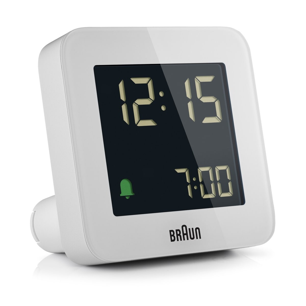 Braun digital vekkerklokke hvit BC09W