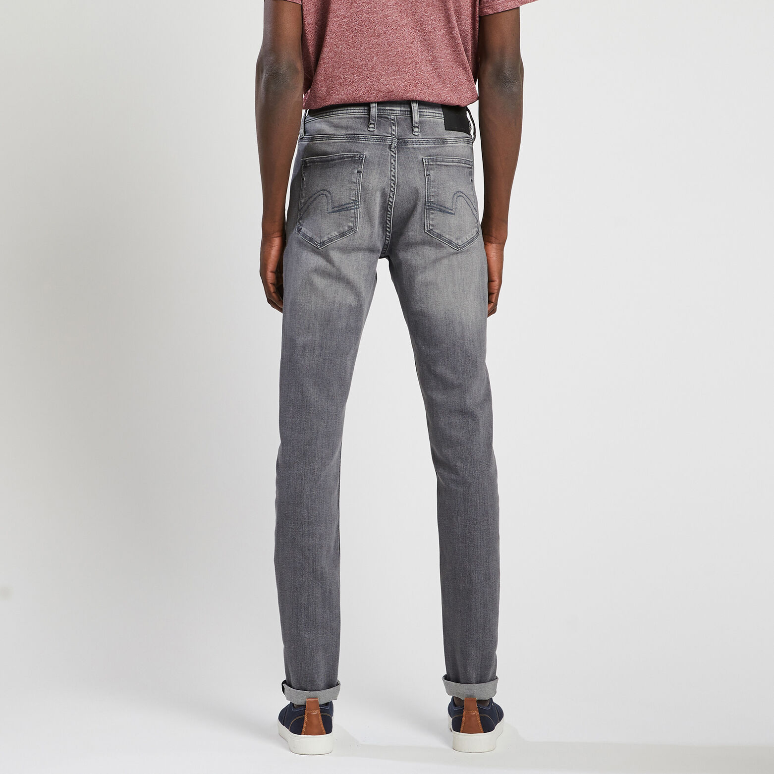 Jean skinny 3 longueurs en polyester recyclé Bleu