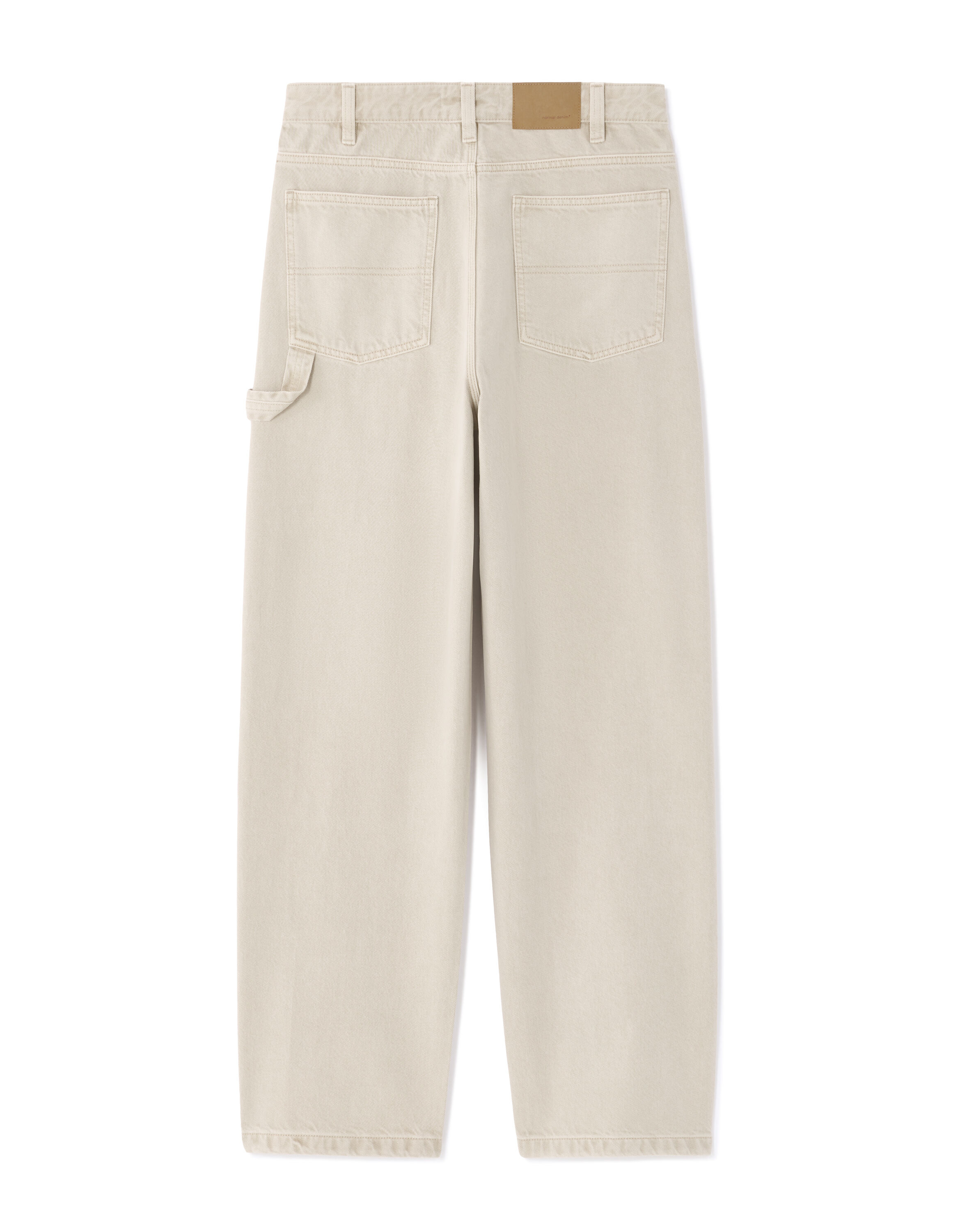 Jean loose 100% coton carpenter - blanc