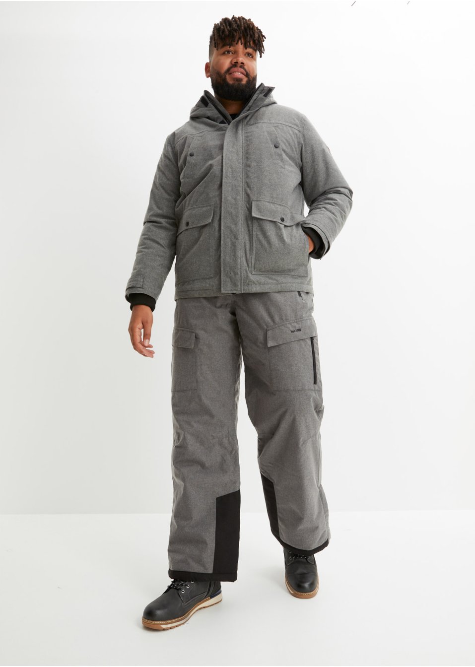 Veste fonctionnelle outdoor 3 en 1 avec veste intérieure séparée en polaire peluche
