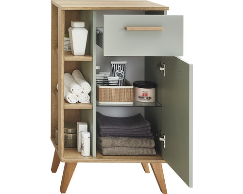 Onderkast Salvie 50,5 x 89,5 x 33 cm Salie