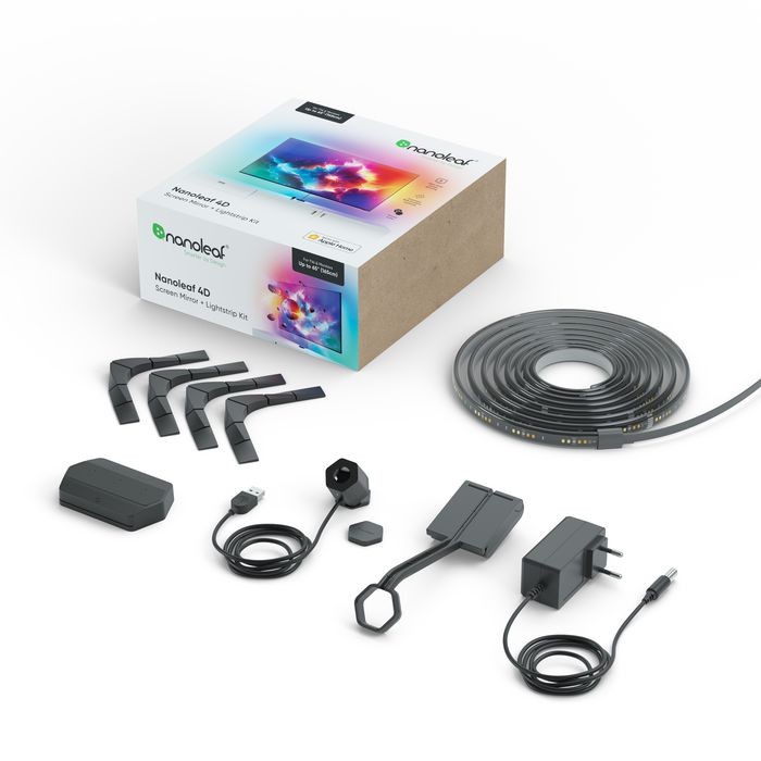 Nanoleaf - 4D Screen Mirror + Lightstrip Kit (For TV/Monitors up to 65