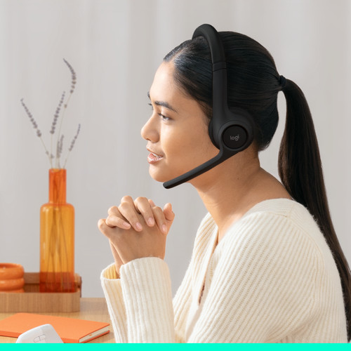 Logitech Zone 300 Draadloze Office headset Zwart