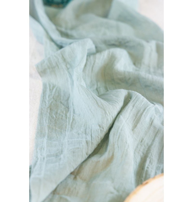 Groene Tafelloper Chiffon 3m