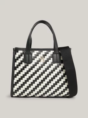 Bolsa pequena TH City com listras irregulares