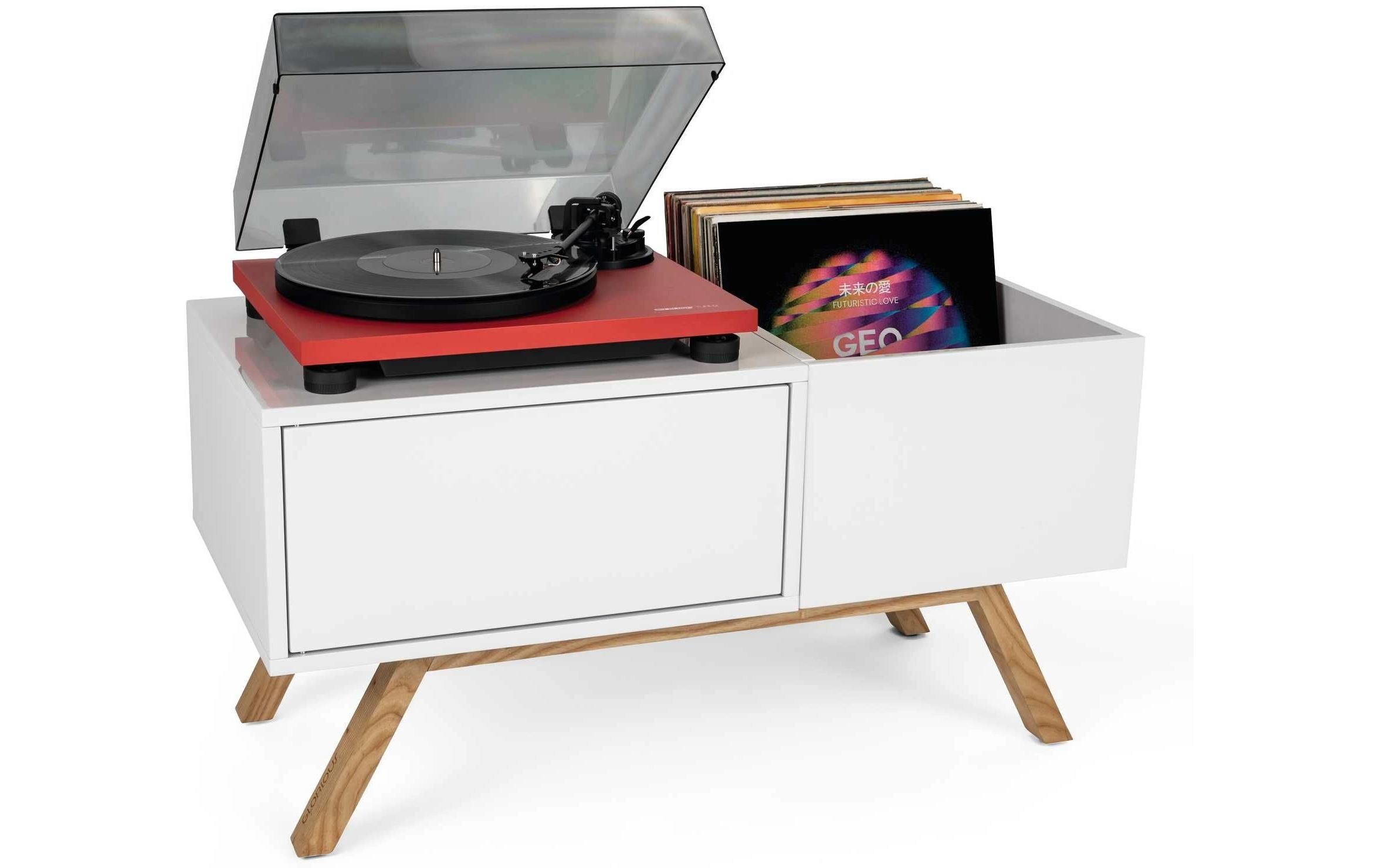 Turntable Lowboard<br>Sideboard für Schallplatten und Plattenspieler