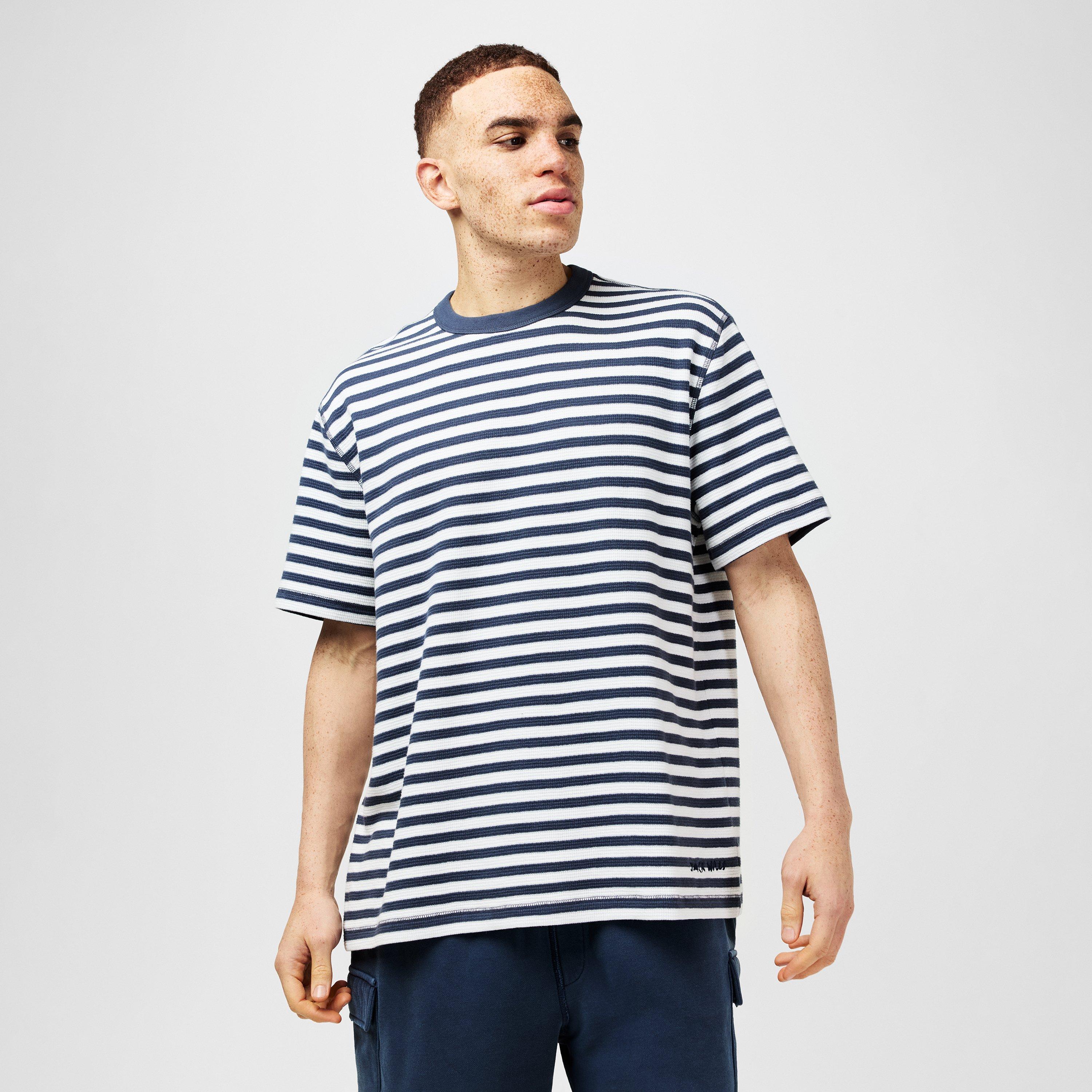 Jack Wills JW Waffle Stripe T Shirt