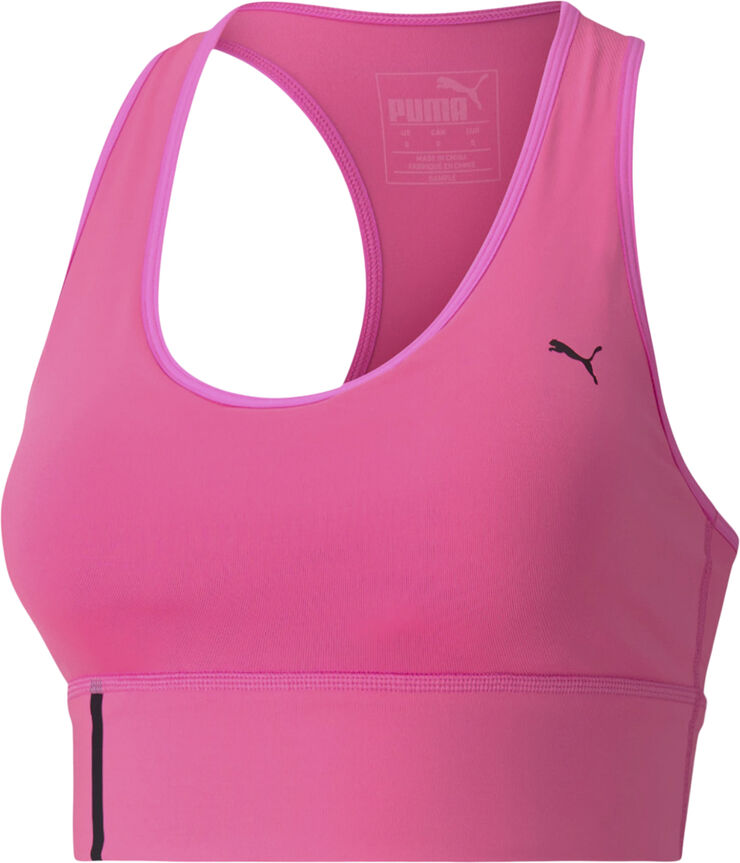 Puma Mid Impact Long Line Sports BH Pink