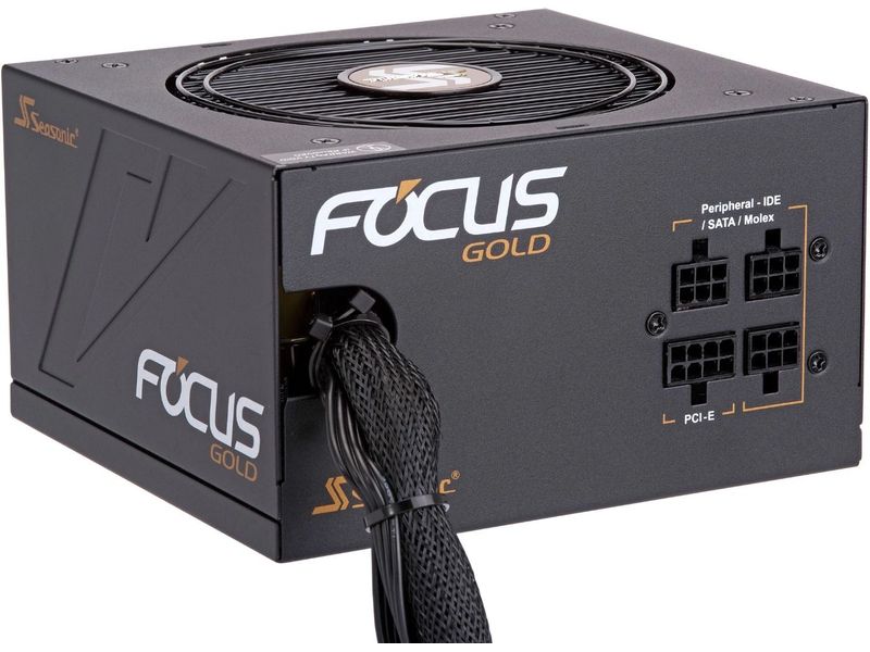Seasonic Netzteil Focus Gold 650 W ATX-Netzteil, 80 PLUS Gold, halbmodulare Verkabelung