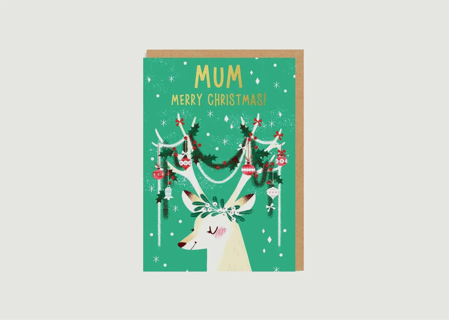 Carte Festive Antlers OHH DEER