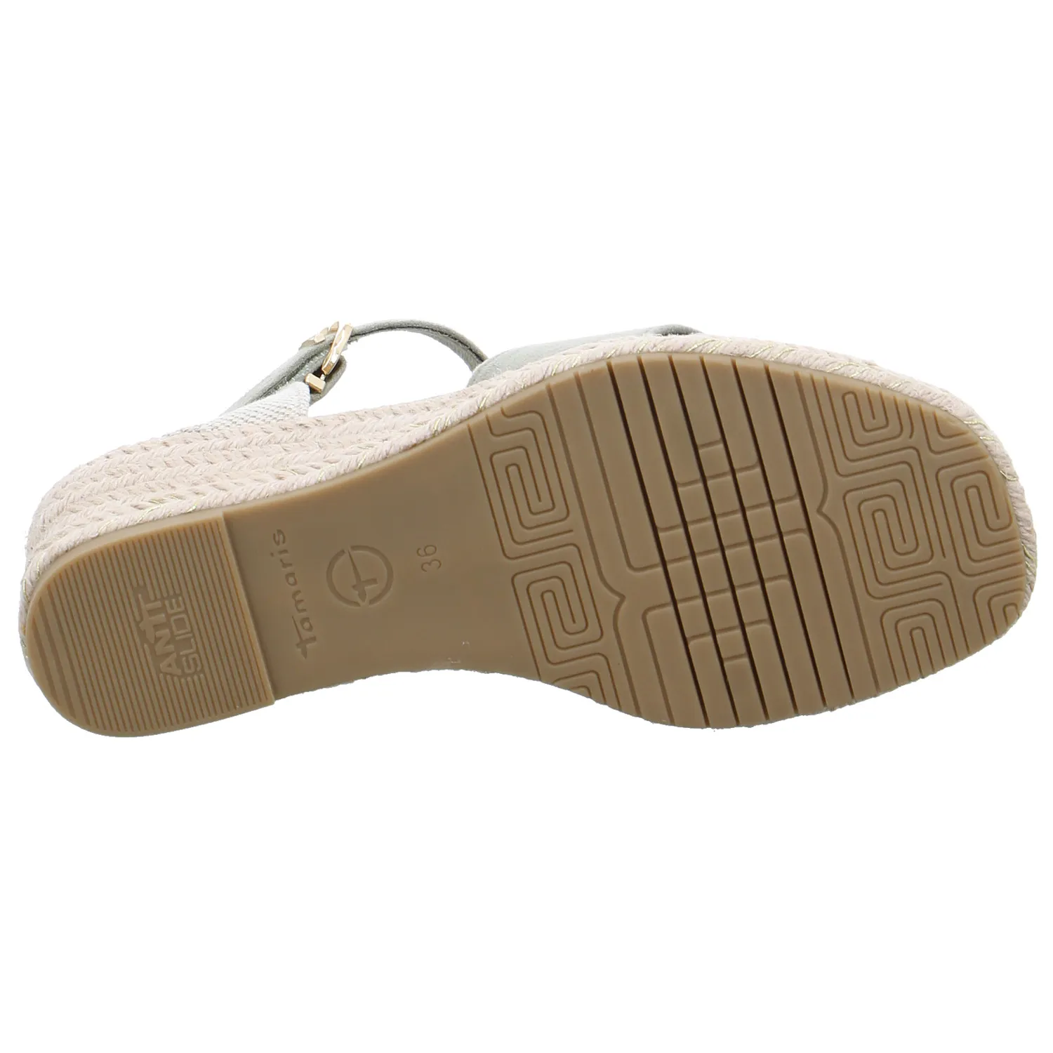 TAMARIS Sandalette Khaki Lederimitat
