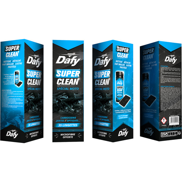 Dafy Moto - Lingettes nettoyantes Super Clean