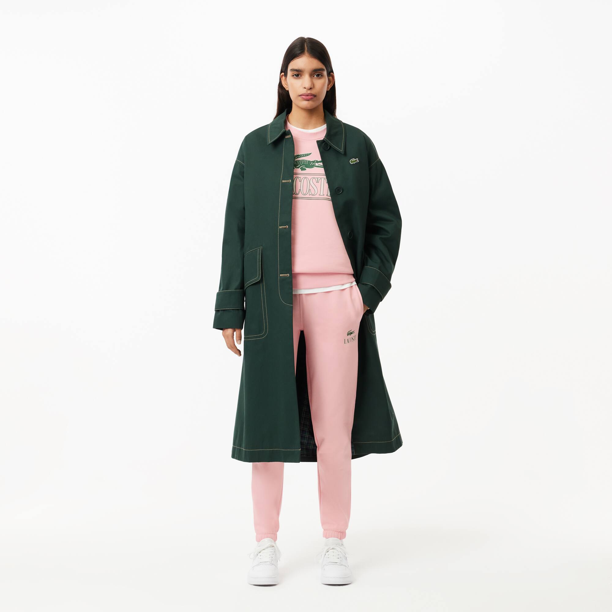 Jogginghose mit Signatur-Aufdruck Trainingshosen - Rosa - Lacoste - Unisex