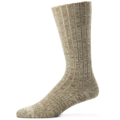 Unisex-Baumwollsocke, Beigemelange
