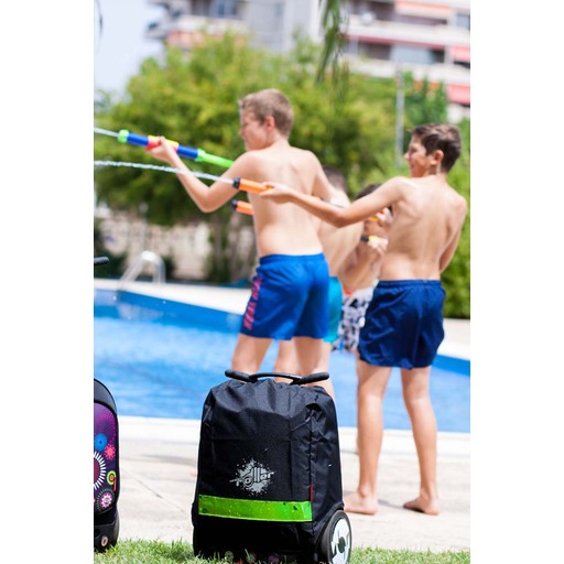 Mochila escolar Roller XL com capa de chuva