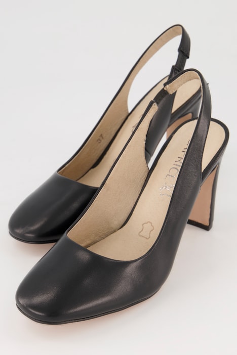 Caprice Leder-Pumps, elastischer Riemen, Komfortweite