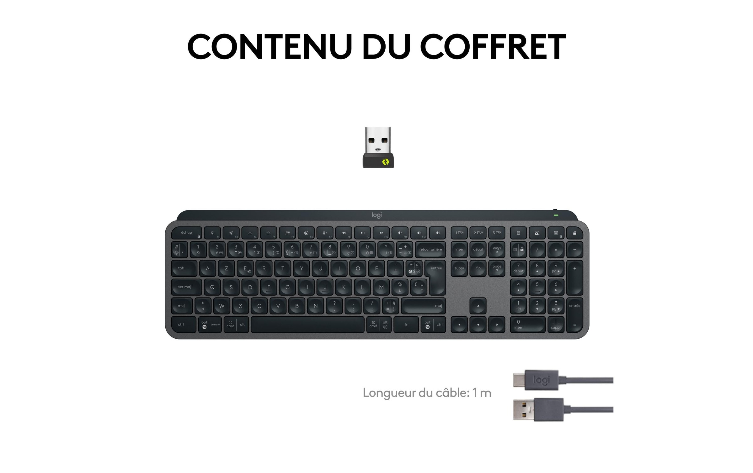 Logitech Wireless-Tastatur »MX Keys S CH-Layout« ()