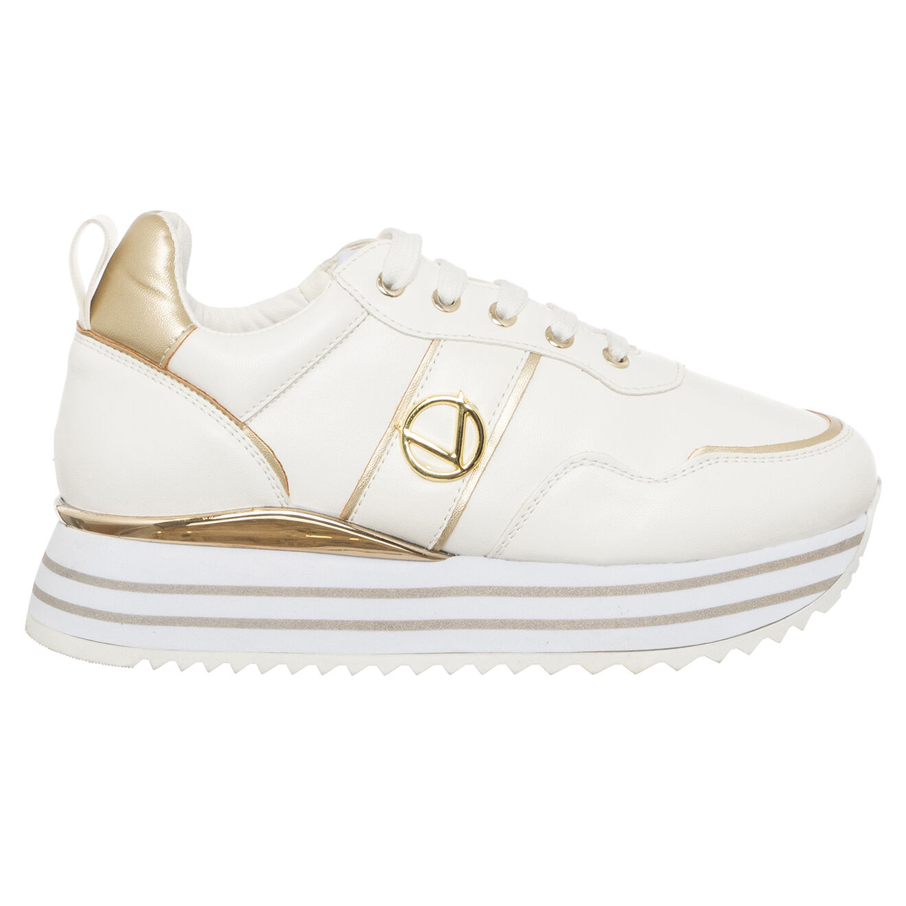 Loretta by Loretta Sneakers Elio blanc/doré