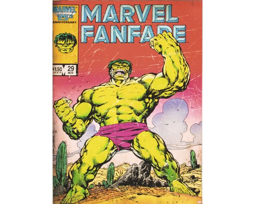 Canvas schilderij Marvel The Hulk 50x70 cm