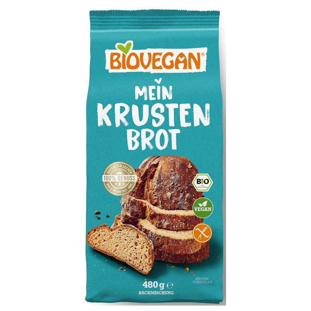 Biovegan Mein Krustenbrot Backmischung glutenfrei