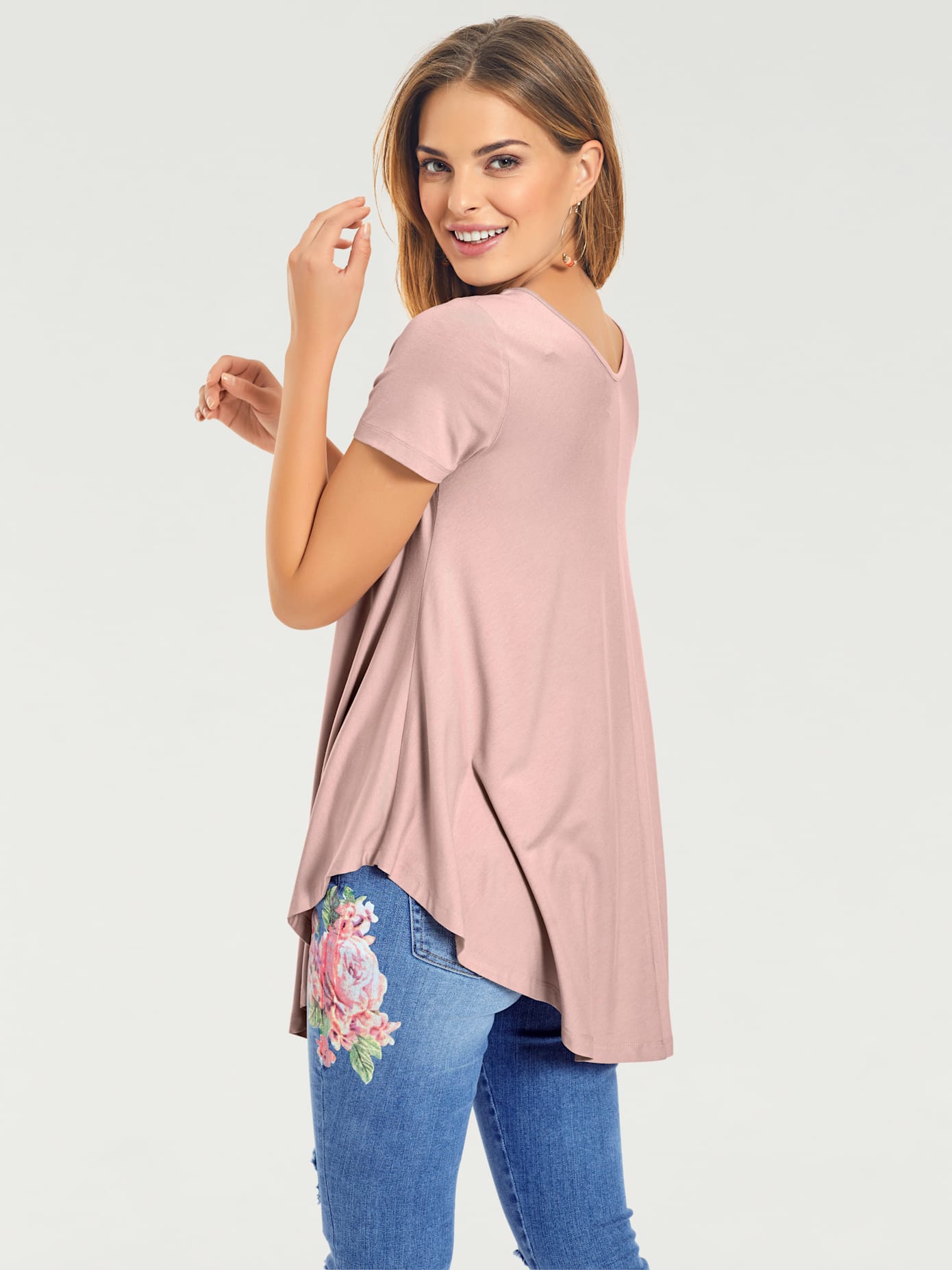 T-shirt en v look tendance