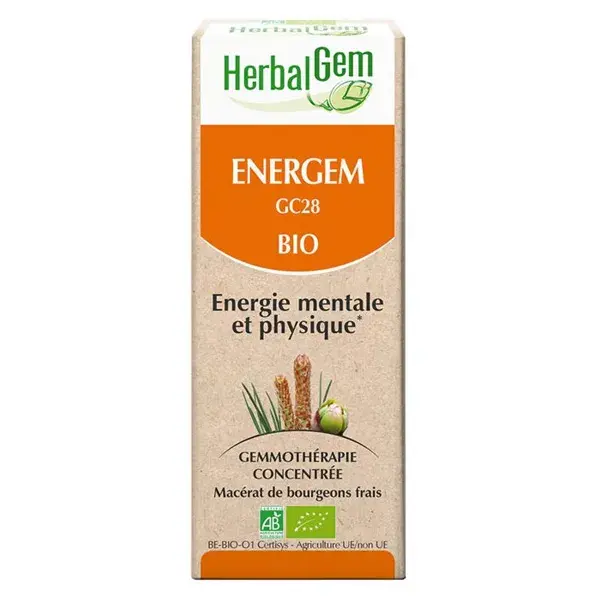 Complexo de Gemoterapia Herbalgem Energem - Energia Mental e Física Orgânica - 30ml