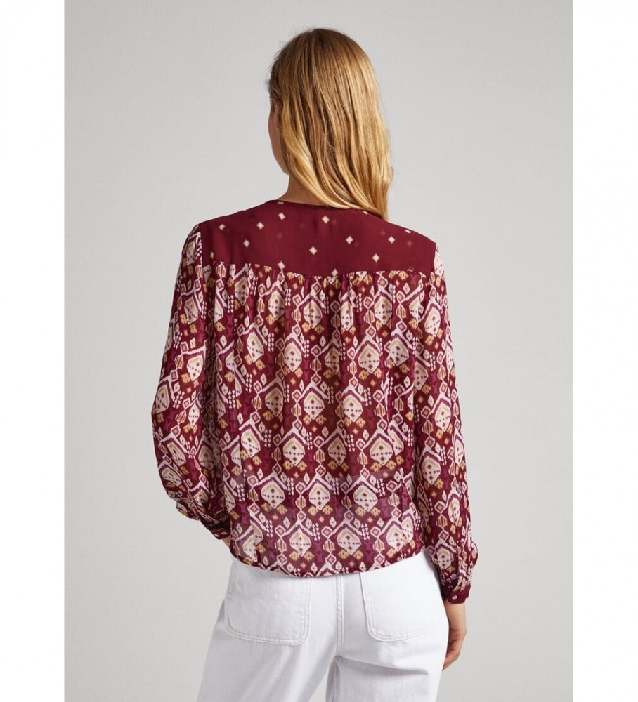 Camisa Pepe Jeans Bordô Gazzi