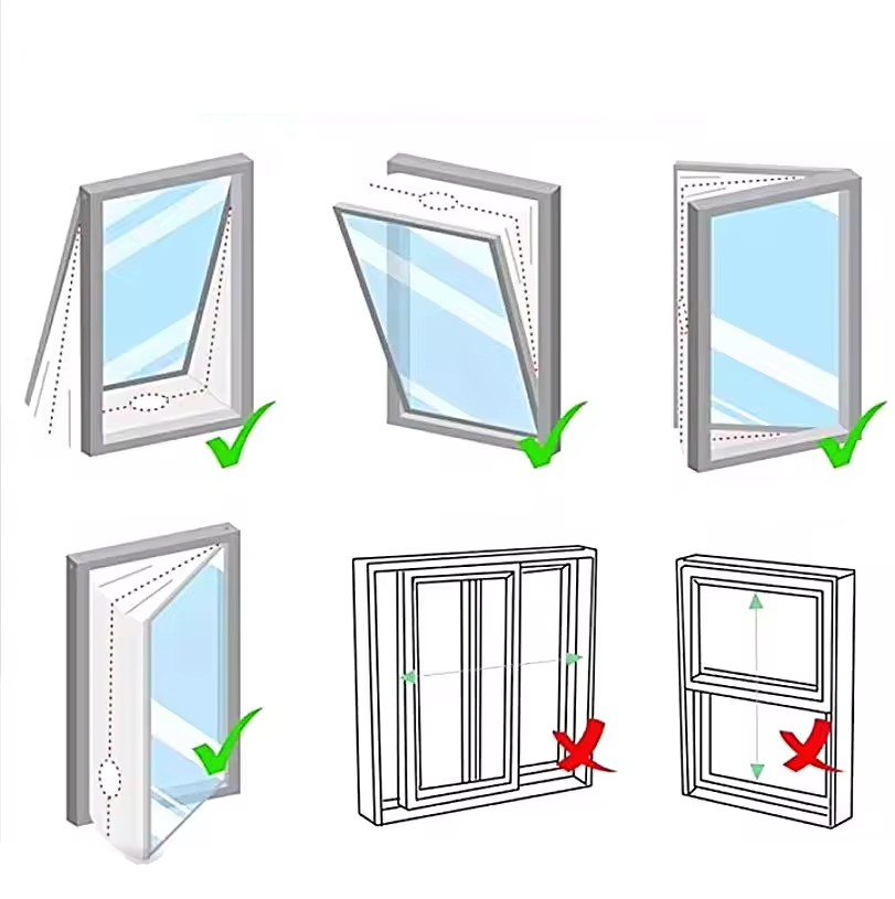 (290x32cm) Stoff Fenster Abdichtung für Mobile Klimageräte Abluftrockner Hot Air Stop mit Reissverschluss - Weiss