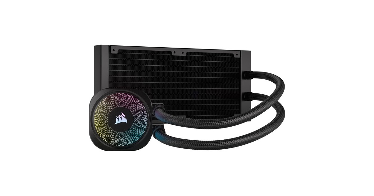 CorsairiCUE LINK TITAN 240 RX RGB waterkoeling  (Zwart, 4-pins PWM fan-connector)