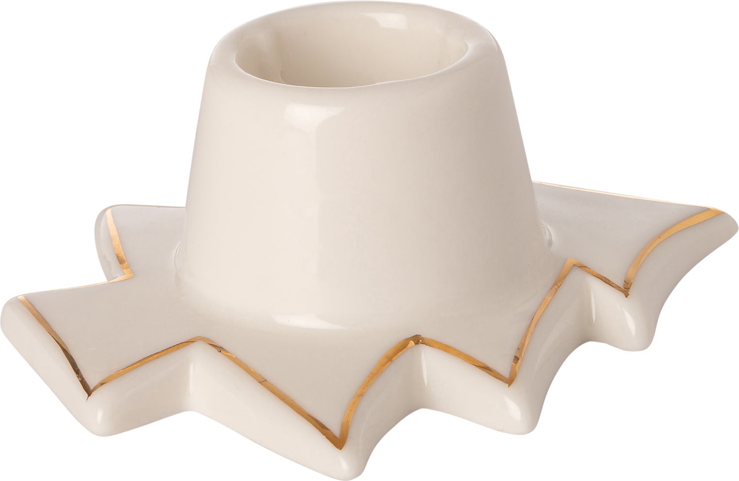 Intratuin kandelaar kerstboom crème 7,9 x 6,8 x 3 cm